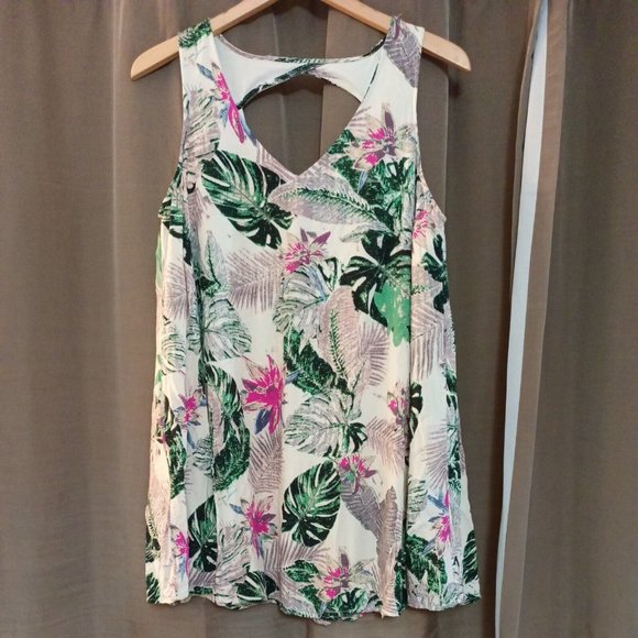 Entro - Floral Print Pullover Mini Dress